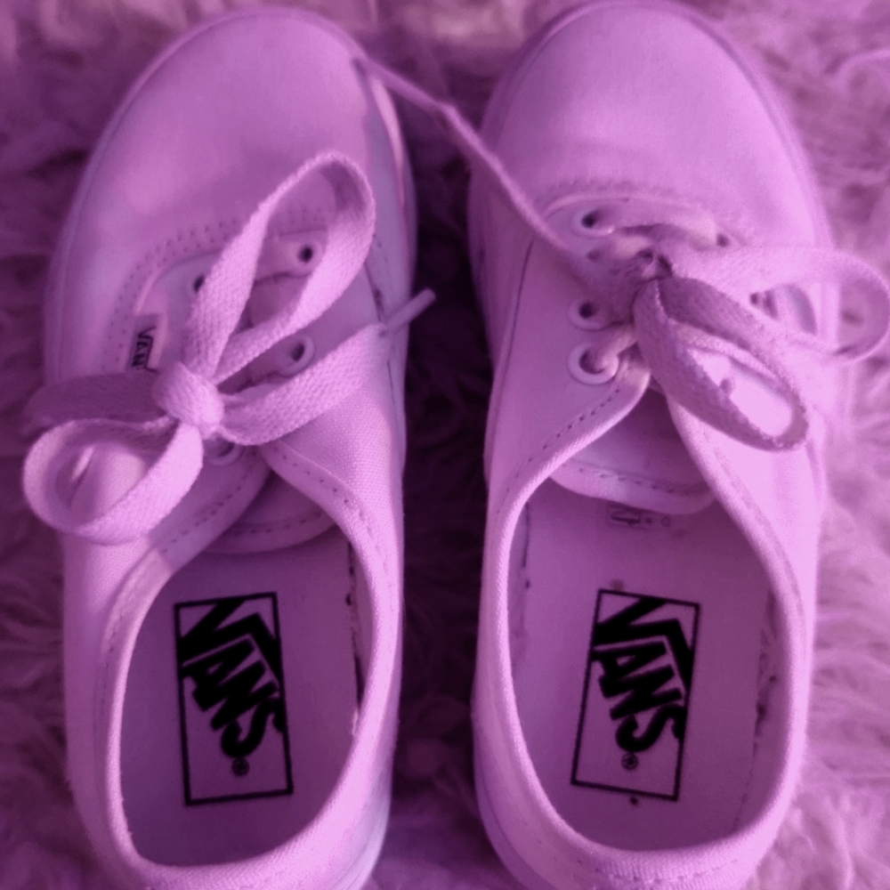 Kids White Vans